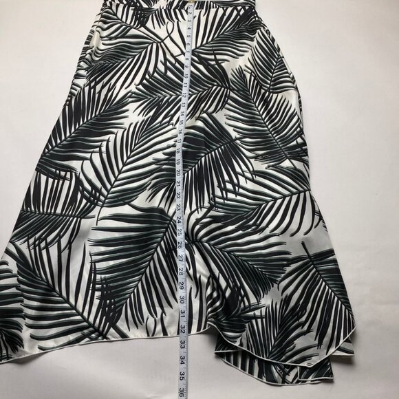 HUGO BOSS Veillana Silk Printed Handkerchief Hem Midi Skirt Size 8 - Picture 7 of 10